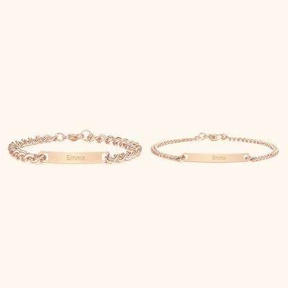 Pararmband med gravyr