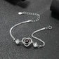 Elegant heart projection bracelet