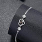 Elegant heart projection bracelet