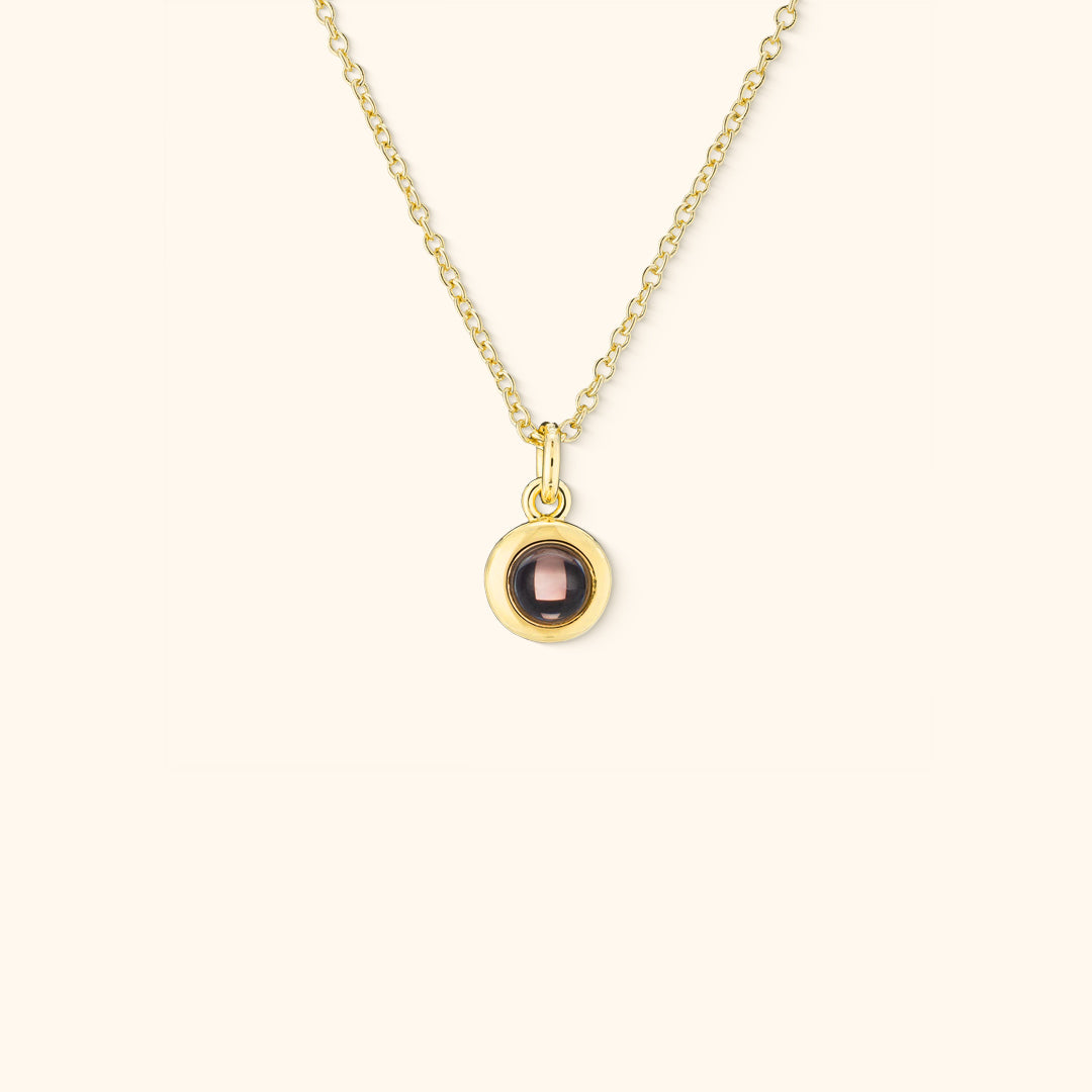 Personligt Cirkelformat Fotohalsband