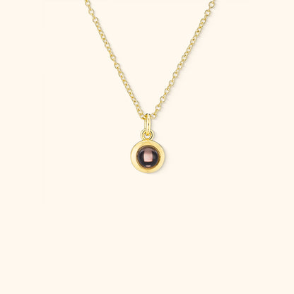 Personligt Cirkelformat Fotohalsband