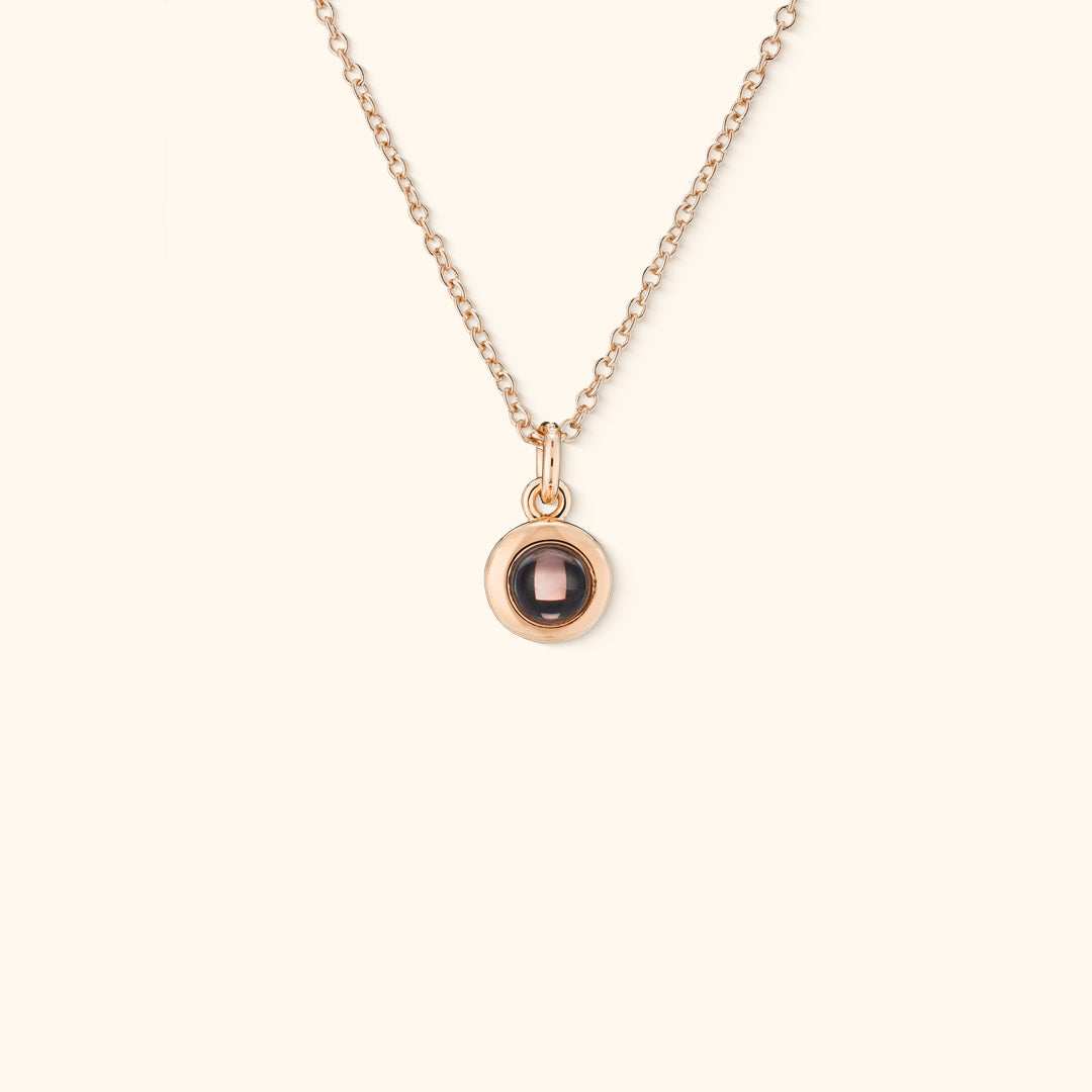 Personligt Cirkelformat Fotohalsband