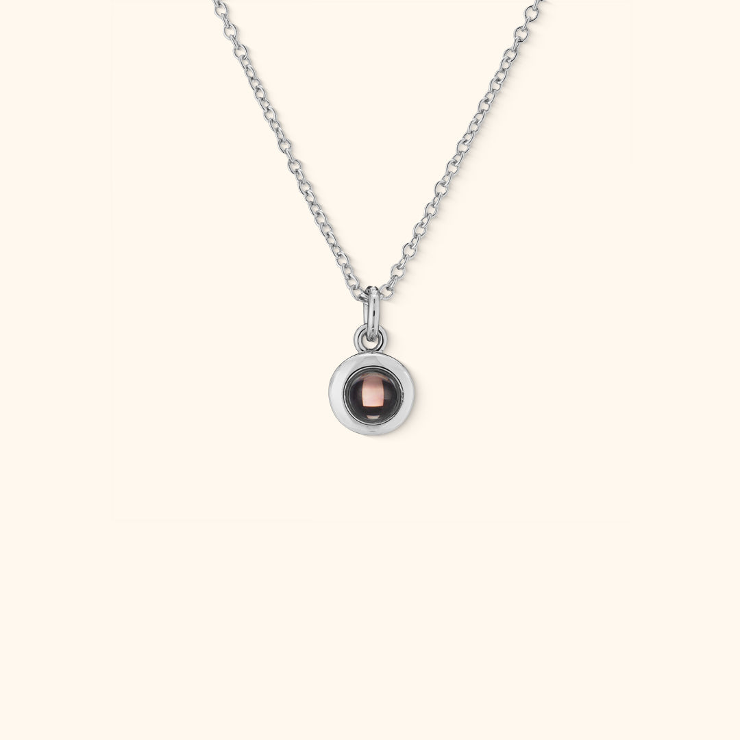 Personligt Cirkelformat Fotohalsband
