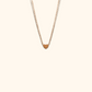 Minimalistiskt halsband med hjärthänge