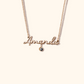 Namnhalsband med Projektionsberlock