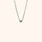 Minimalistiskt halsband med hjärthänge