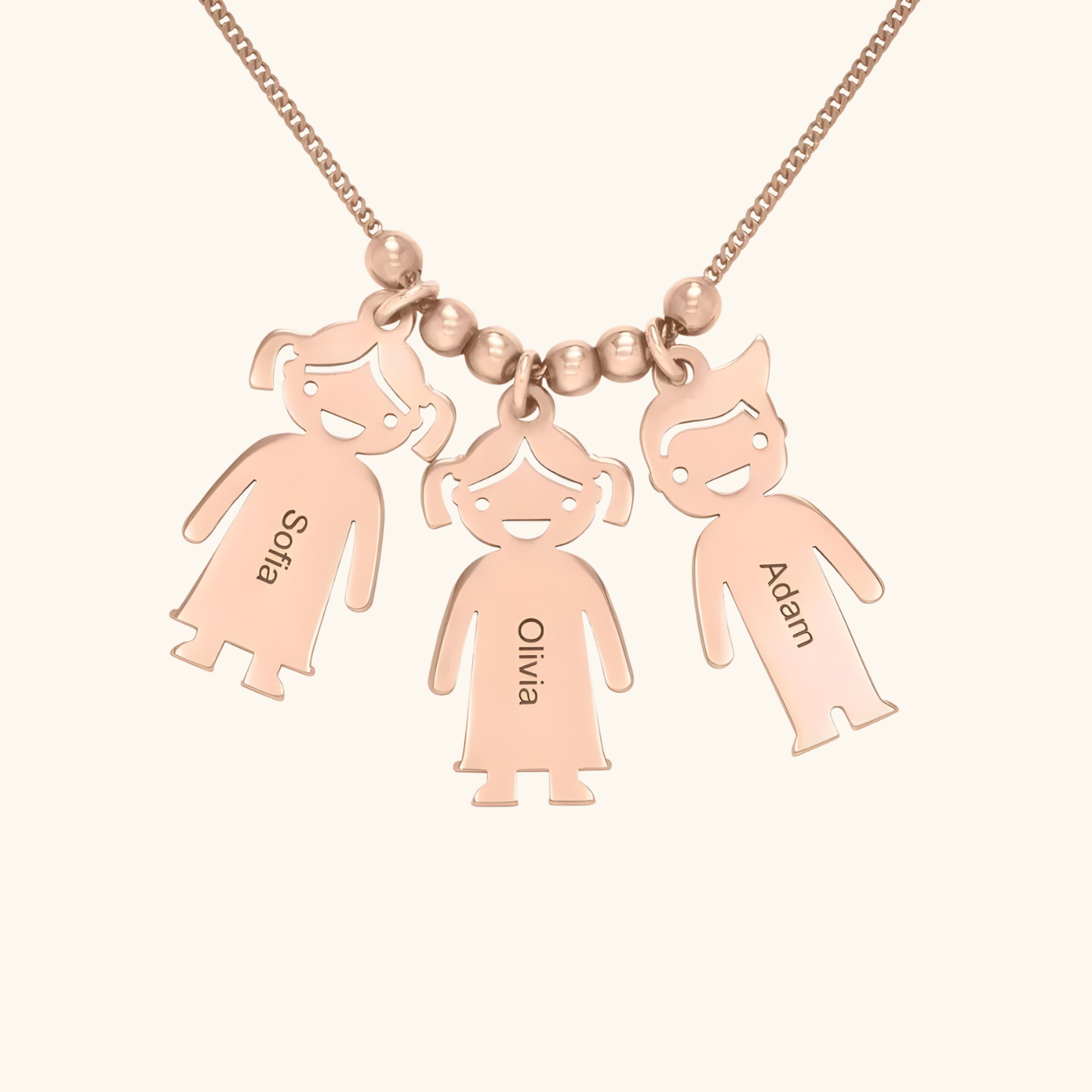 Graverat Barn Berlock Halsband
