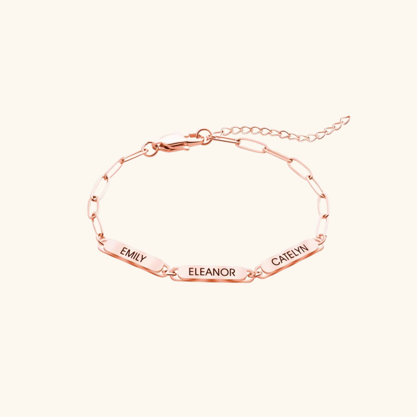 Personligt Kedjelänk Charm Armband