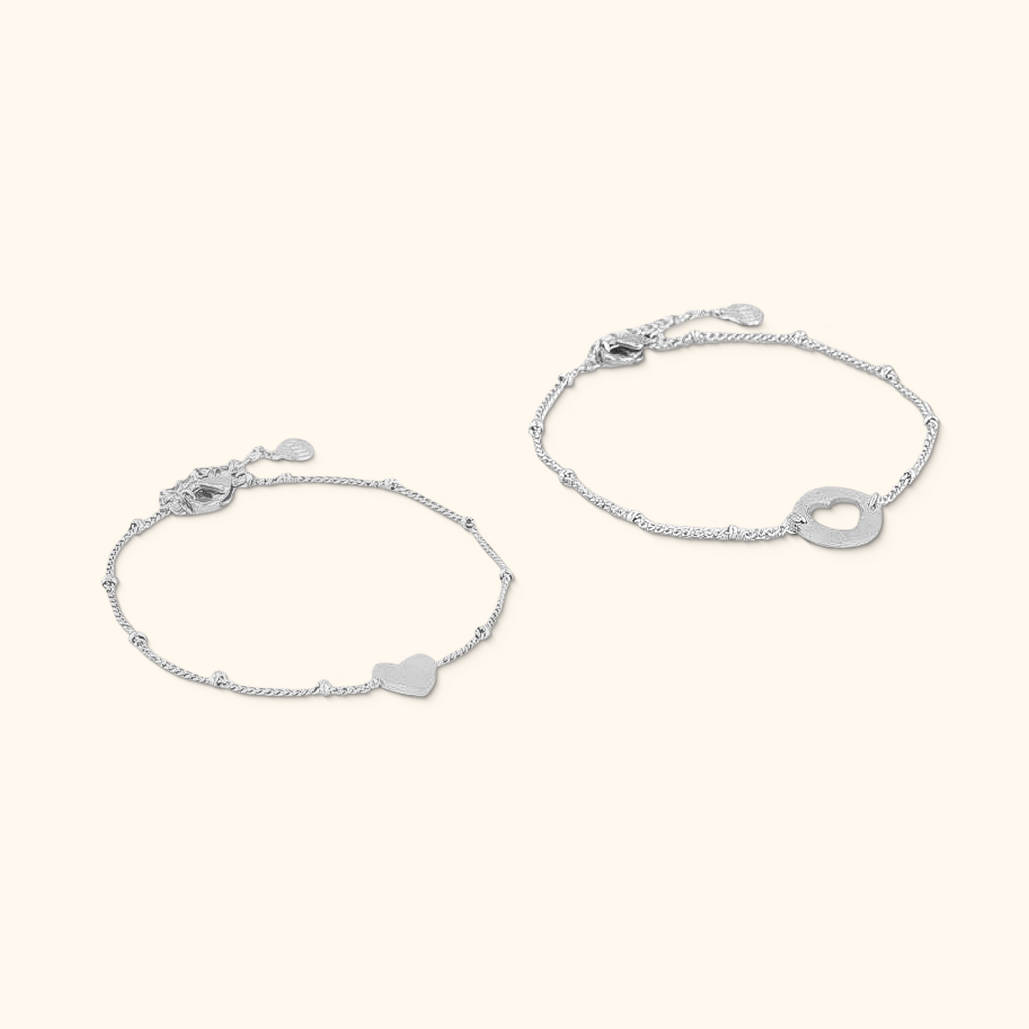 Hjärtaberlock Armband Set