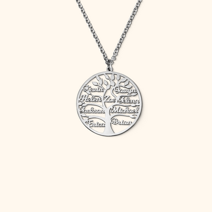 Adaptable Family Tree Necklace with 1-9 