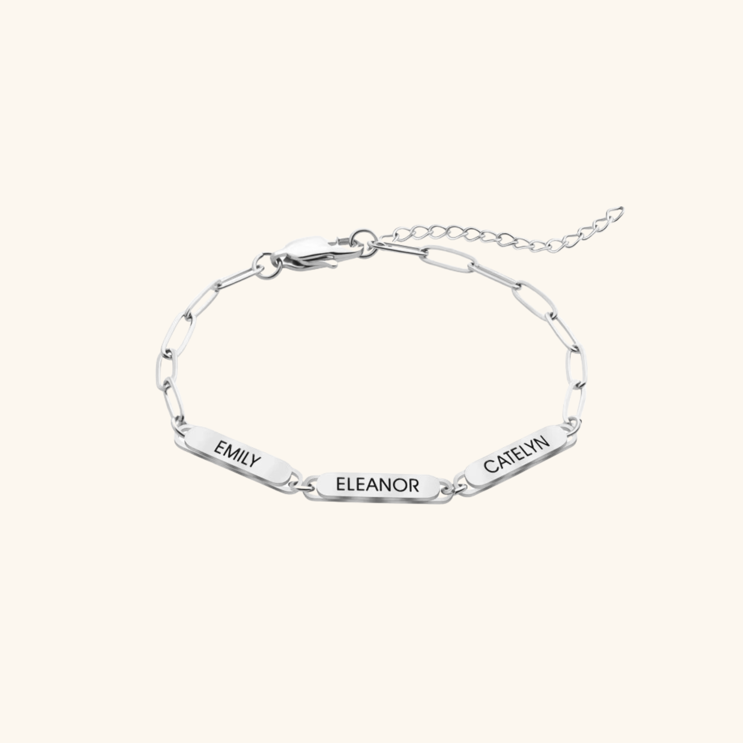 Personligt Kedjelänk Charm Armband