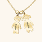 Graverat Barn Berlock Halsband