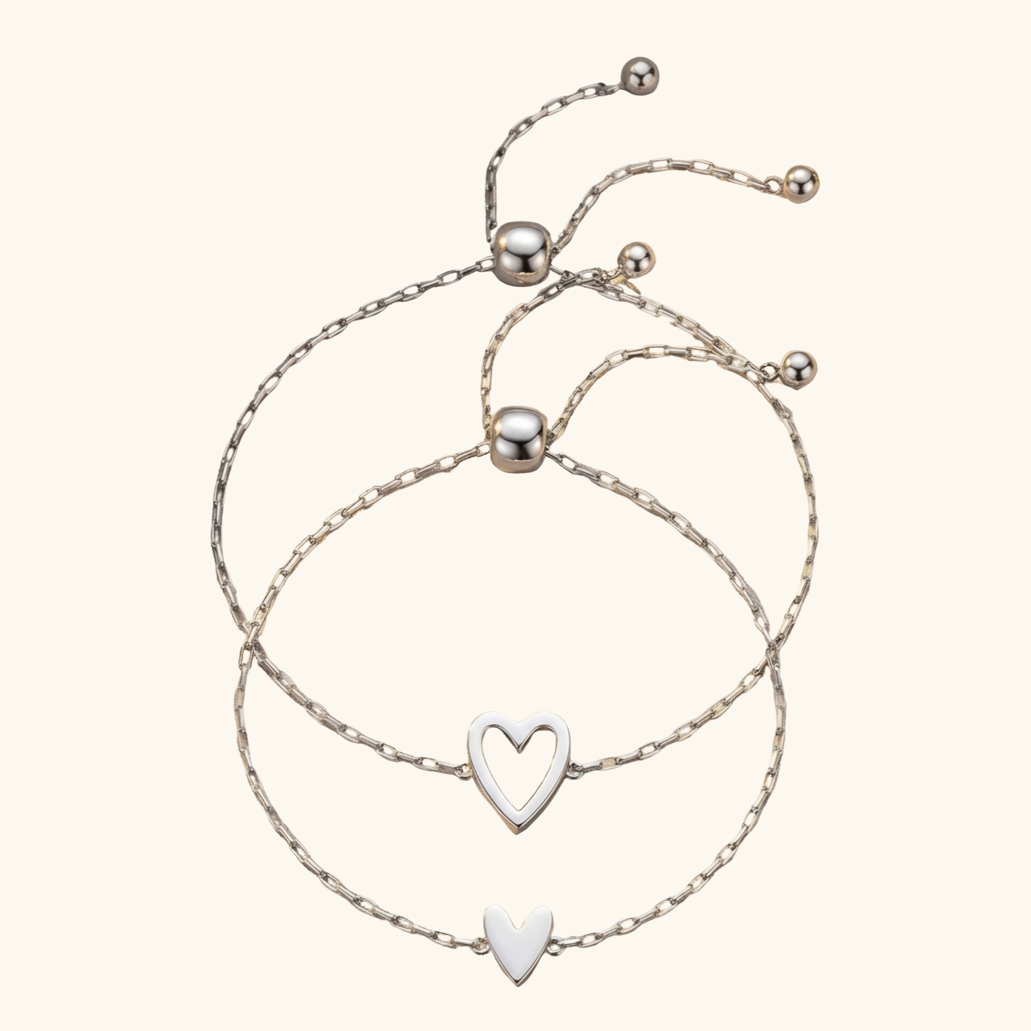 Elegant Matchande Hjärt Armband