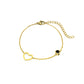 Elegant hjärta Födelsesten armband