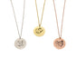 Halsband med personlig rund berlock