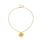 Halsband med personlig rund berlock