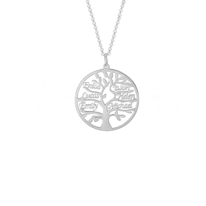 Adaptable Family Tree Necklace with 1-9 