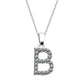 Kubiska Zirkonium Initialhalsband