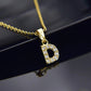 Kubiska Zirkonium Initialhalsband