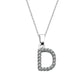 Kubiska Zirkonium Initialhalsband