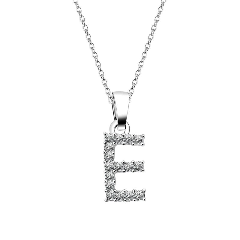 Kubiska Zirkonium Initialhalsband