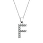 Kubiska Zirkonium Initialhalsband