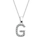 Kubiska Zirkonium Initialhalsband