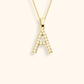 Kubiska Zirkonium Initialhalsband