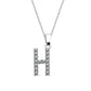 Kubiska Zirkonium Initialhalsband