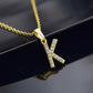Kubiska Zirkonium Initialhalsband