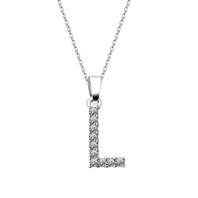 Kubiska Zirkonium Initialhalsband