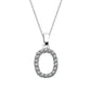 Kubiska Zirkonium Initialhalsband