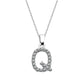 Kubiska Zirkonium Initialhalsband