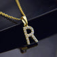 Kubiska Zirkonium Initialhalsband