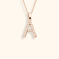 Kubiska Zirkonium Initialhalsband