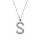 Kubiska Zirkonium Initialhalsband