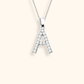 Kubiska Zirkonium Initialhalsband