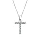 Kubiska Zirkonium Initialhalsband