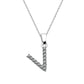 Kubiska Zirkonium Initialhalsband