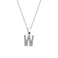 Kubiska Zirkonium Initialhalsband