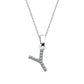 Kubiska Zirkonium Initialhalsband