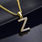 Kubiska Zirkonium Initialhalsband