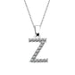 Kubiska Zirkonium Initialhalsband