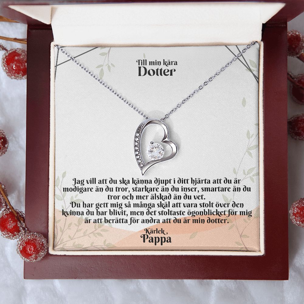 Till Min Kara Dotter | Karlek Pappa | I Ditt Hjarta | Hjärta Halsband
