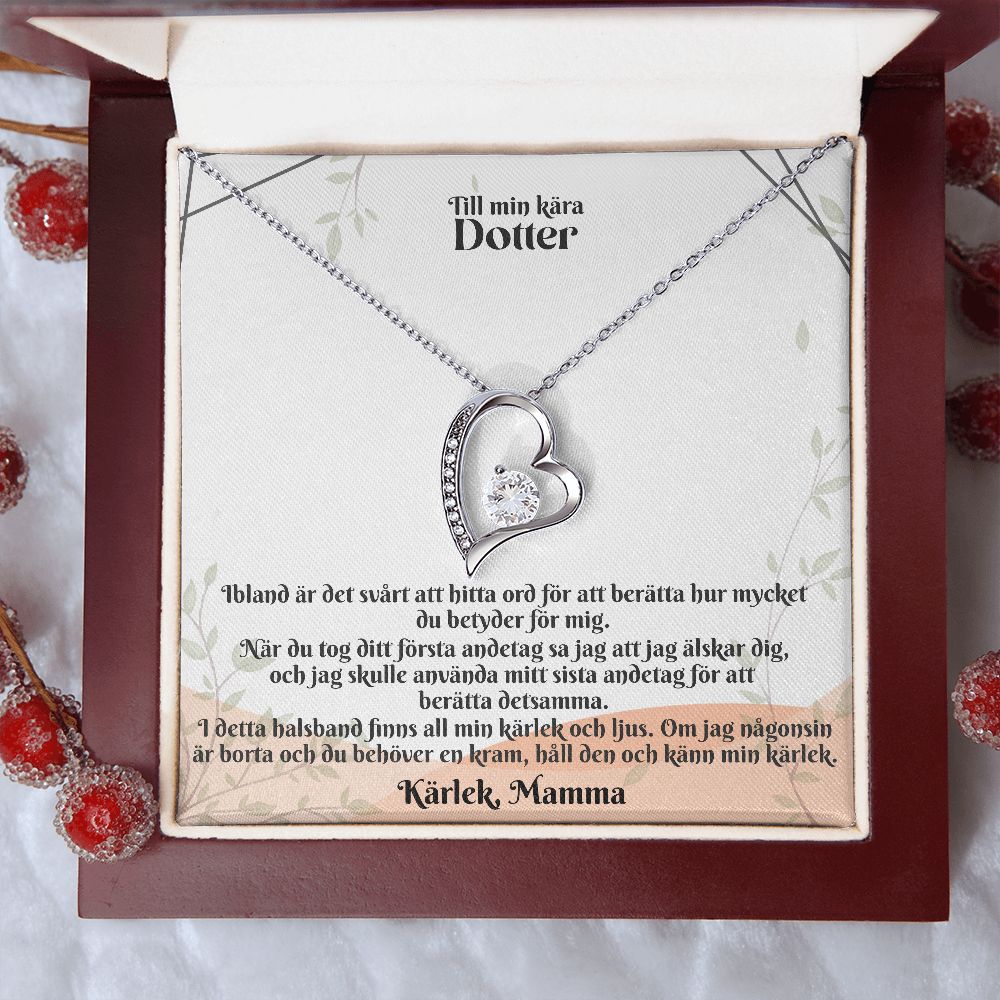 Till Min Kara Dotter | Karlek Mamma | Min Kärlek | Hjärta Halsband
