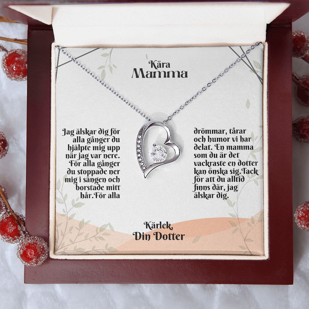 Kara Mamma | Karlek Din Dotter | Jag Alskar Dig | Hjärta Halsband