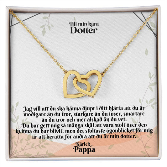 Till Min Kara Dotter | Karlek Pappa | Min Dotter | Länkat Hjärthalsband
