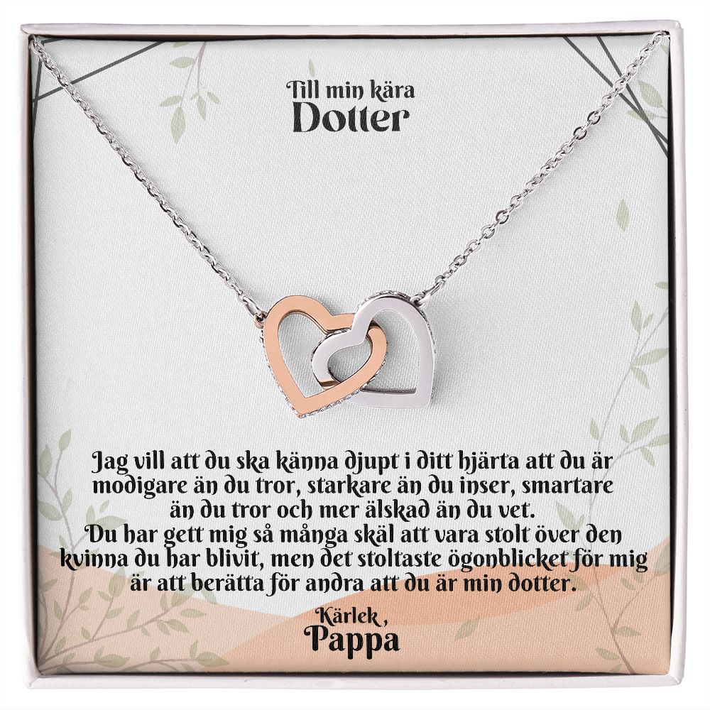 Till Min Kara Dotter | Karlek Pappa | Min Dotter | Länkat Hjärthalsband