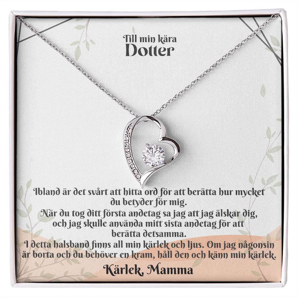 Till Min Kara Dotter | Karlek Mamma | Min Kärlek | Hjärta Halsband
