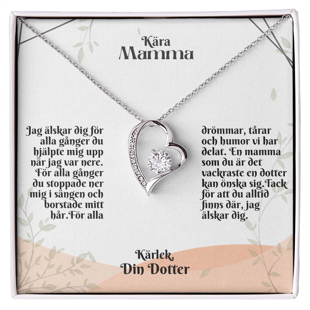 Kara Mamma | Karlek Din Dotter | Jag Alskar Dig | Hjärta Halsband